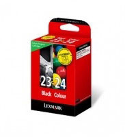 Lexmark Twin-Pack No.23/24 Black and Color Return Program Print Cartridges BLISTER (18C1419BE)